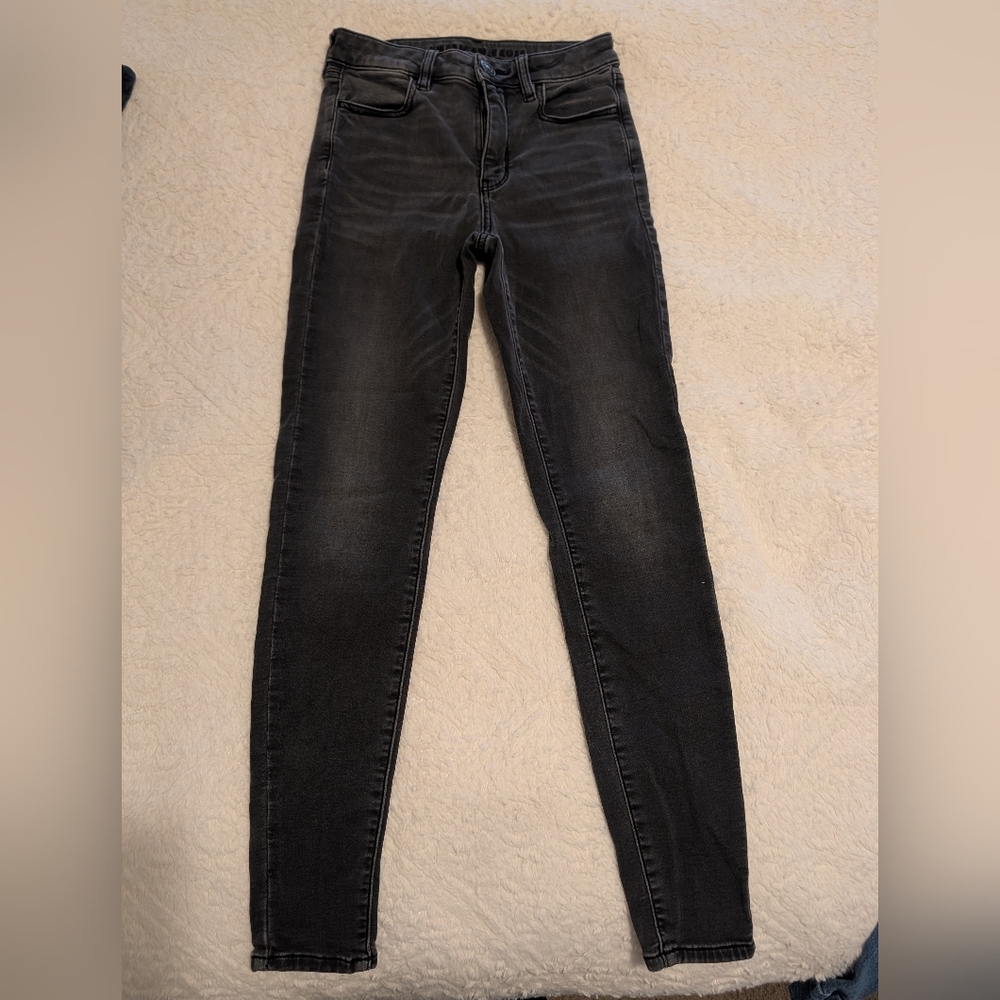 American Eagle Outfitters Dark Gray Skinny Jeans